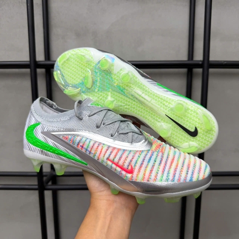 Giày Bóng Đá Nike Phantom 6 Elite EA Sports Xám Xanh Lá Cổ Lửng HQ FG