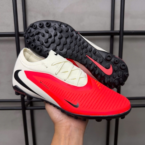 Giày Bóng Đá Trẻ Em Nike Phantom 6 Pro Đỏ Gót Trắng Cổ Lửng TF