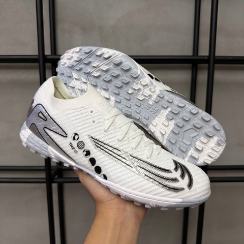 Giày Bóng Đá VN Mercurial Vapor 16 Elite Vini Trắng Bạc TF