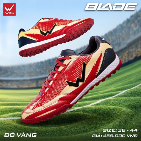 Giày Bóng Đá Trẻ Em Wika Blade TF - Đỏ Vàng