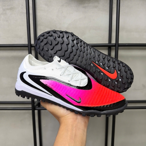 Giày Bóng Đá Trẻ Em Nike Phantom 6 Elite Đỏ Hồng Gót Trắng Cổ Lửng TF