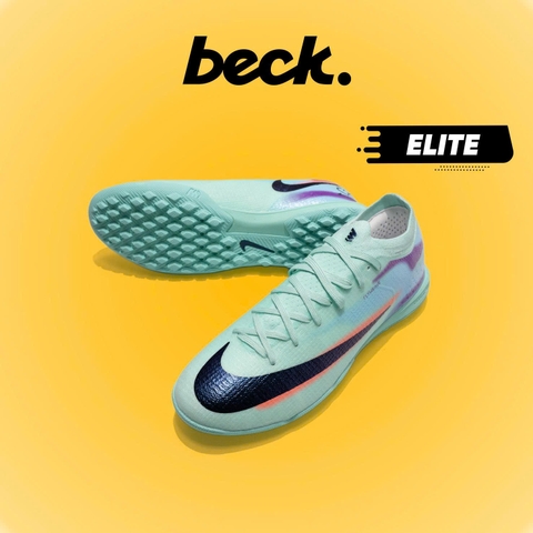 Giày Bóng Đá Nike Mercurial Vapor 17 Elite SK Xanh Ngọc Cam Cổ Lửng TF