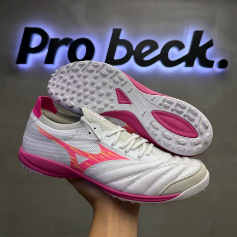 GIÀY BÓNG ĐÁ MIZUNO MORELIA NEO SALA BETA TF - Q1GB264064 - TRẮNG/HỒNG