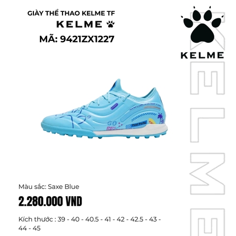 Giày Bóng Đá Kelme TF - 9421ZX1227 - Xanh Ngọc