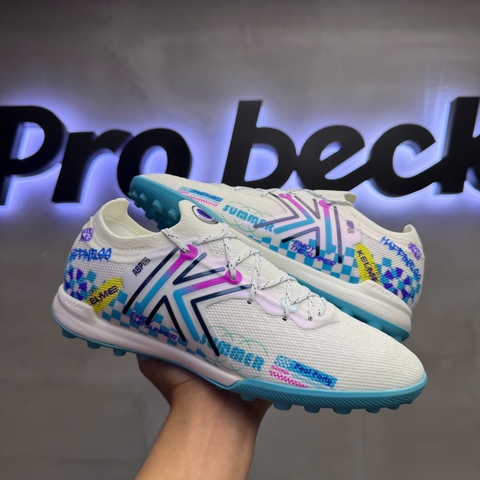 Giày Bóng Đá Kelme 5.0 TF - 9521ZX1324 - Trắng/Xanh Biển