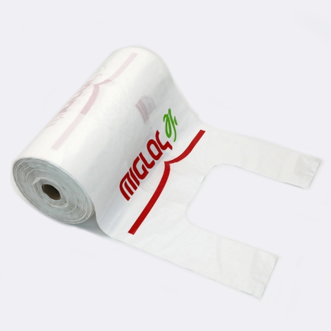 T-shirt Bags PLA Plastics + Corn Starch Material Suitable For Market