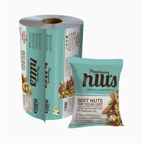 Aluminum Foil Food Packaging Film/Plastic Laminated Sachet Packing Film Roll for Snack