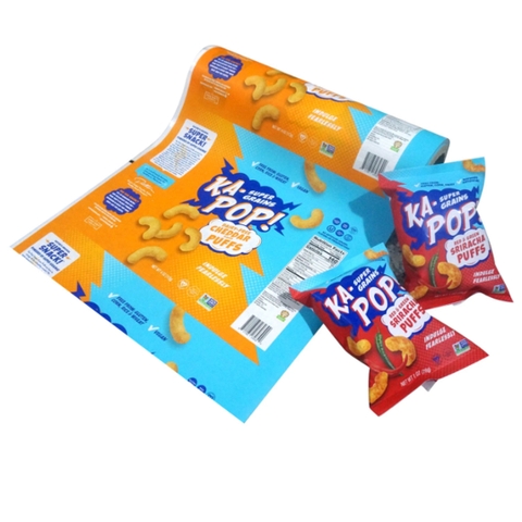 Customized Potato Chips Snack Packaging Bag Roll Film Plastic Bags