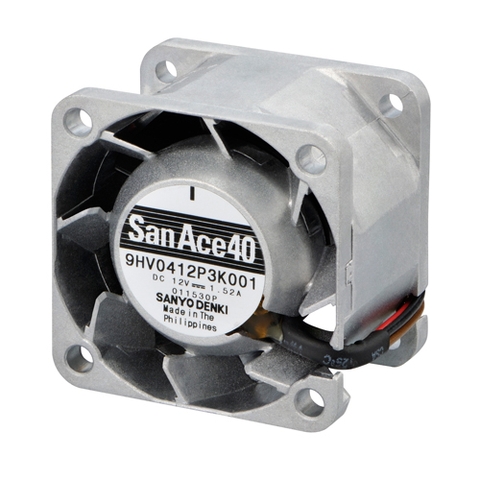 Quạt Sanyo Denki thân nhôm 9GE0412P3J03 DC12V 0.65A 40x40x28mm