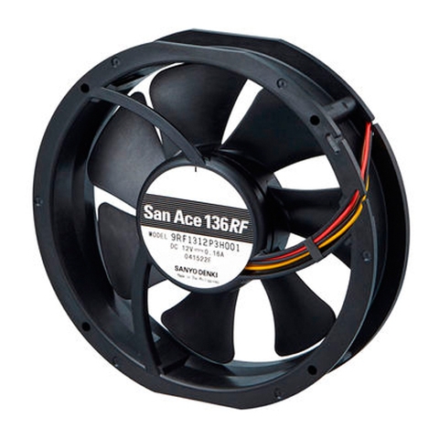 Quạt tản nhiệt tròn Sanyo Denki 9RF1312P3H001 DC12V 0.16A 136x28mm
