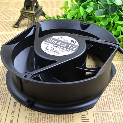 Quạt tủ điện Sanyo Denki 109E1748C503 DC48V 0.61A 172x150x51mm