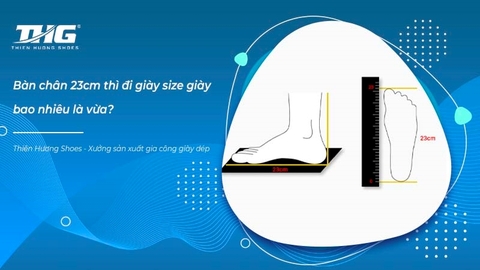 Bàn chân 23cm thì đi giày size giày bao nhiêu là vừa?