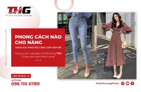 Phong cách nào cho nàng thỏa sức phối đồ cùng giày búp bê?