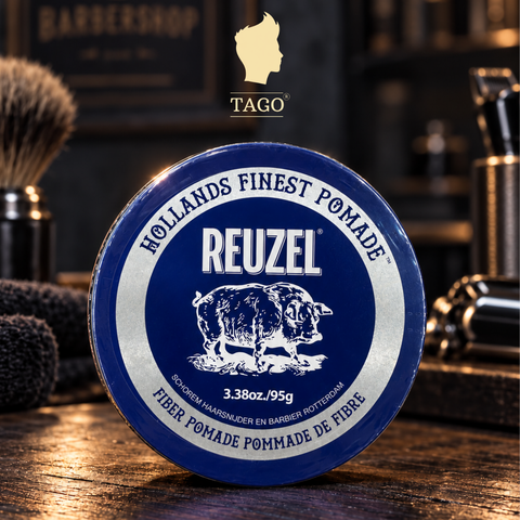 Reuzel Fiber Popmade 95g Giữ nếp vừa - Độ bóng nhẹ - Gốc nước - Mùi VANILLA BẠC