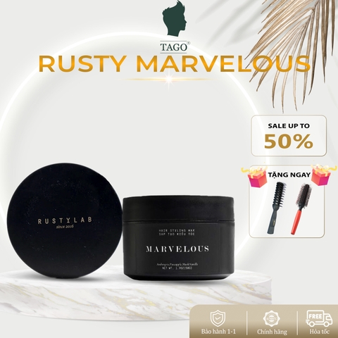 [CHÍNH HÃNG] Sáp Vuốt Tóc MARVELOUS Rusty Lab 50gr -cho Form Linh Hoạt , Khô Ráo - TAGO STORE