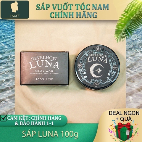 [Chính Hãng] Sáp vuốt tóc DEVELHOPE LUNA 50g và 100g (chọn size) - Cho Tóc Dày,Dầu,Cứng,Chỉa - Giữ nếp 16h