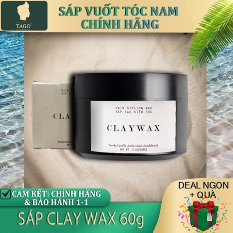 [CHÍNH HÃNG] Sáp Vuốt Tóc CLAY WAX RUSTY LAB 60gr cho Tóc Dày ,Dầu ,Cứng , Chỉa - Giữ Nếp 16h - TAGO STORE