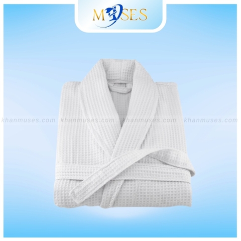 Áo choàng tổ ong TRẮNG - Áo choàng tắm GIÁ TỐT