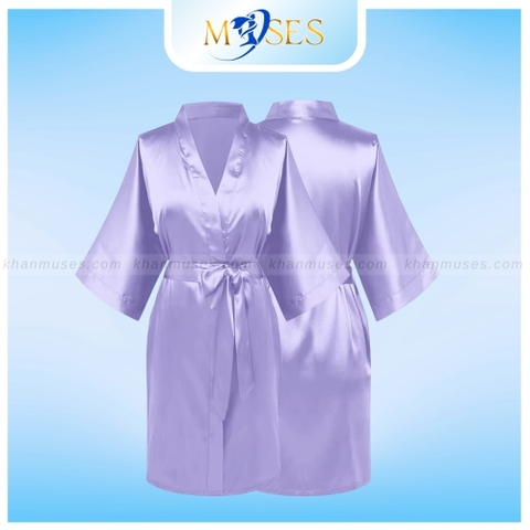 Áo choàng lụa TÍM NHẠT giá tốt - Sỉ và lẻ toàn quốc