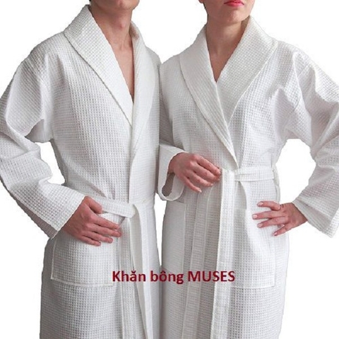 Áo choàng tắm cotton - Nhận dệt, may theo yêu cầu