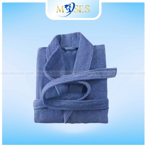 Áo choàng bông XANH BLUE - Áo choàng tắm GIÁ TỐT