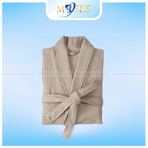 Áo choàng tổ ong màu NÂU - Áo choàng tắm GIÁ TỐT