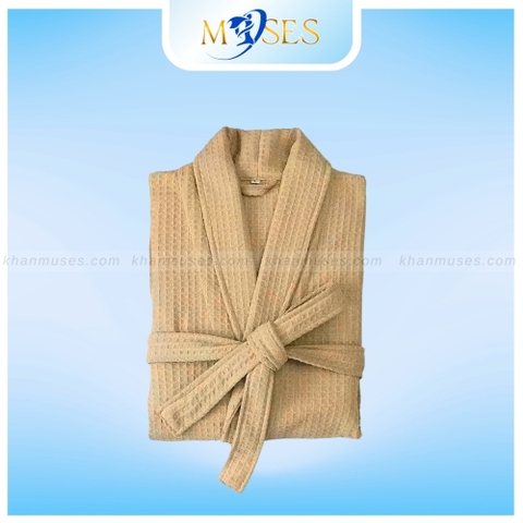 Áo choàng tổ ong màu VÀNG - Áo choàng tắm GIÁ TỐT