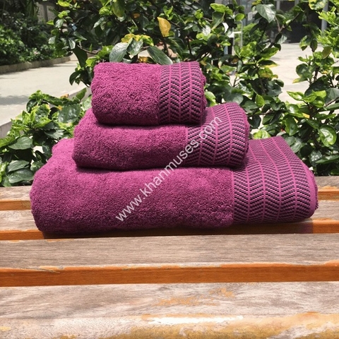 Combo Bộ 3 khăn cotton Xuất khẩu cao cấp (Mẫu 4)
