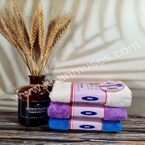 COMBO Bộ 3 khăn mặt siêu mềm kích thước 28x42cm