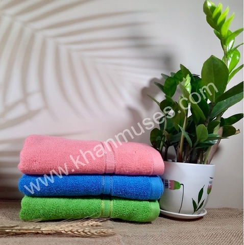 Combo bộ 3 khăn tắm cotton kích thước 60x120cm
