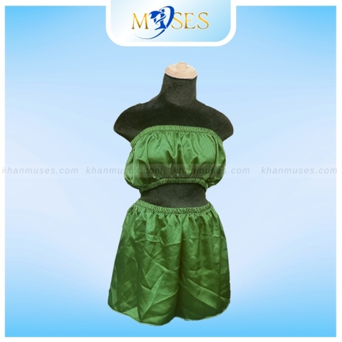 Bộ đồ quây Spa - Bộ đồ giảm béo XANH RÊU