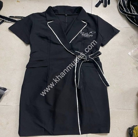 Đồng Phục Spa màu đen (Mẫu 37)