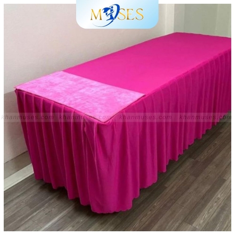 Ga phủ giường Spa cao cấp - Màu Hồng