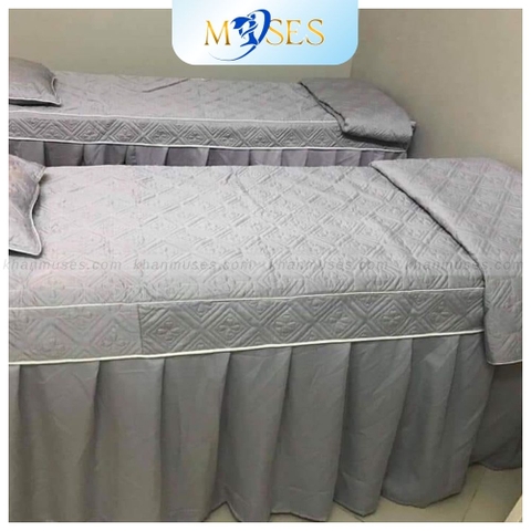 Ga phủ giường Spa cao cấp - Màu Xám