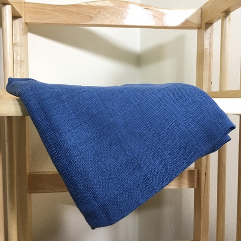 Khăn xô tắm cho bé xuất nhật cao cấp màu xanh (Mẫu 1)