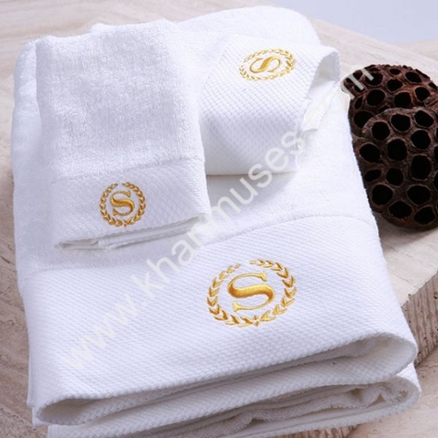 Khăn khách sạn thêu logo (Mẫu 27)