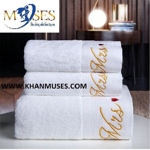 Khăn khách sạn thêu logo