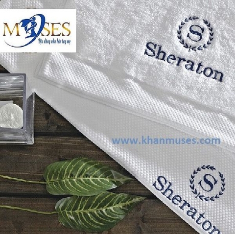 Khăn tắm khách sạn thêu logo 1