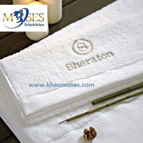 Khăn tắm khách sạn thêu logo 2