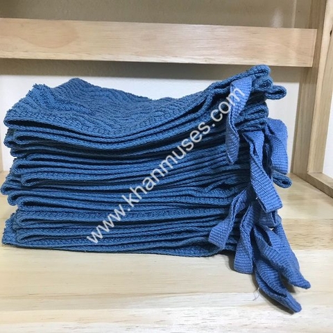 Khăn tay xuất khẩu 34x34cm(40gr) Màu xanh đậm