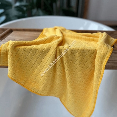 Khăn lau ô tô cao cấp màu vàng (Mẫu 9)