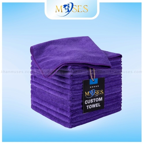Khăn Spa chuyên dụng - Khăn microfiber màu TÍM