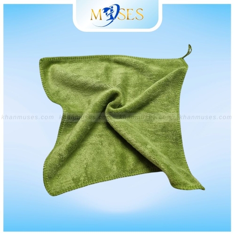 Khăn Nail chuyên dụng - Khăn microfiber XANH RÊU