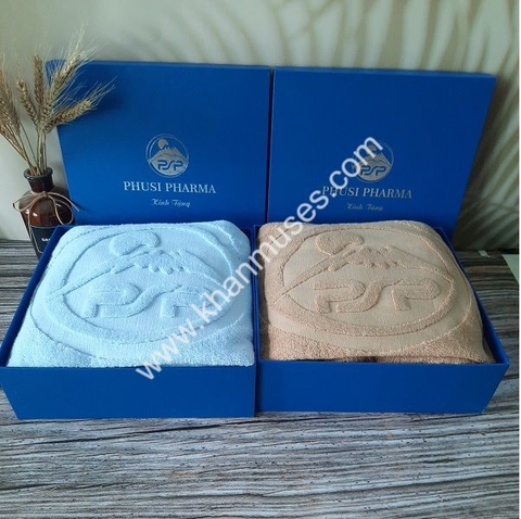 Khăn bông quà tặng cao cấp dệt logo (Mẫu 83)