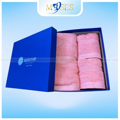 Khăn quà tặng màu HỒNG - Theo yêu cầu giá tốt