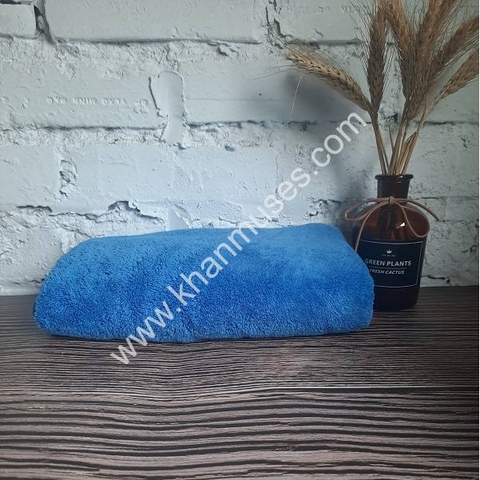 Khăn tắm siêu mềm màu Xanh kích thước 50x100cm