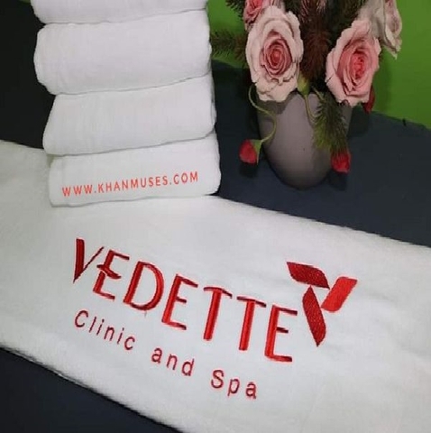 Khăn spa màu trắng (mẫu 1)