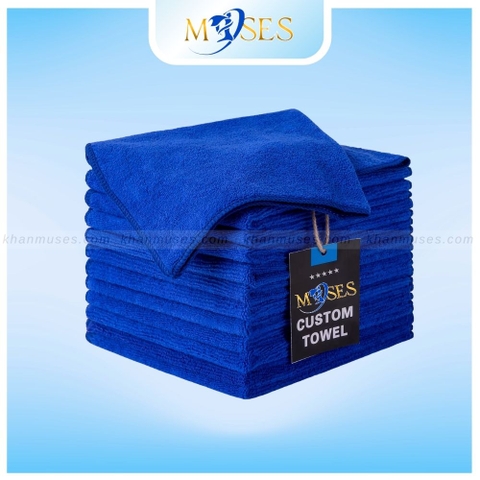 Khăn Spa chuyên dụng - Khăn microfiber màu XANH BLUE