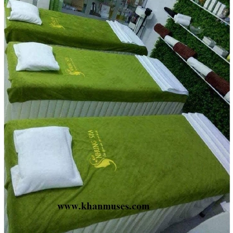 Khăn spa màu Xanh rêu