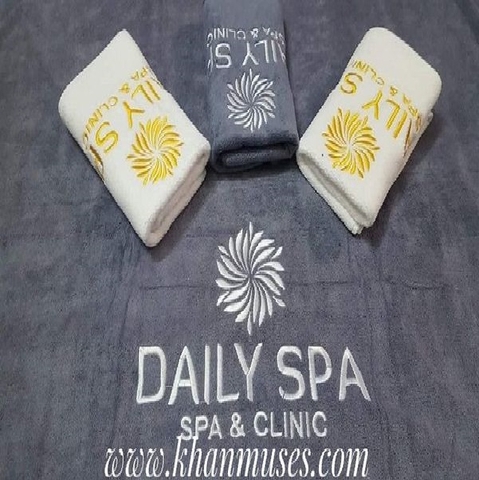 Khăn quấn đầu spa màu xám 1